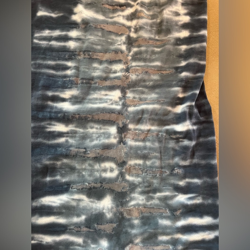 Young Fabulous & Broke Navy and White Tie-Dye Midi Dress - Picture 4 of 5